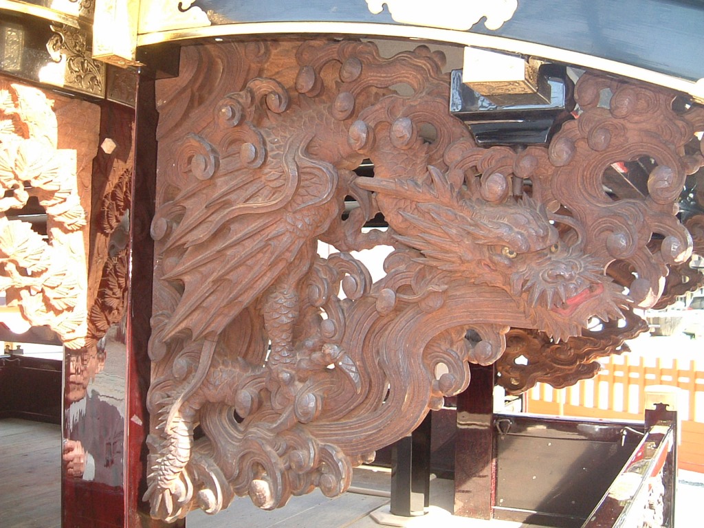 舞台保存会だより103 竜笛台の彫刻（つづき） | 信州松本 天神 深志神社